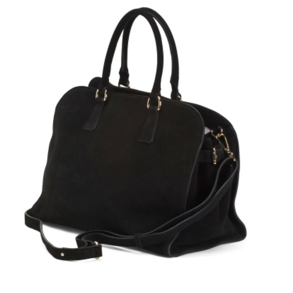 🖤CLAUDIA Made In Italy Suede Studded Annalou Satchel🖤NWT